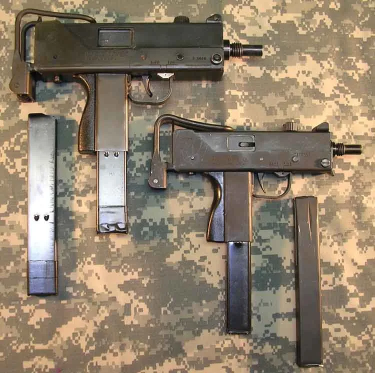 a mac 10 and a mac 11 side by side on a counter